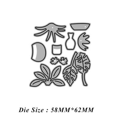 Metal Cutting Dies Flower Rack DIY Diary Decorative Paper Card Embossing