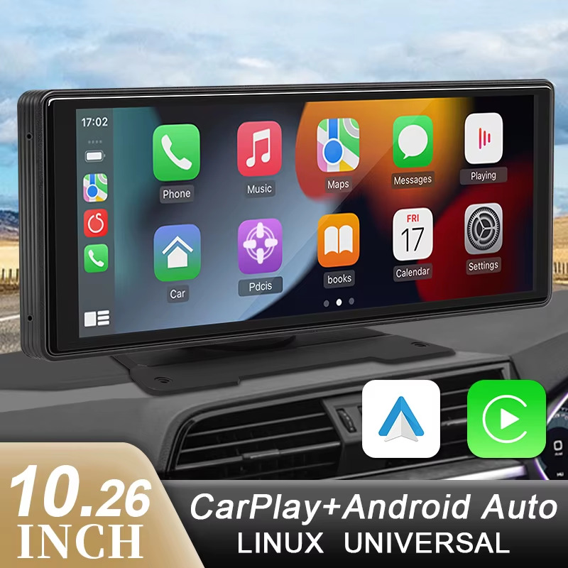 10.26" Car Mirror Radio Multimedia Video Player Universal Wireless Carplay Andr