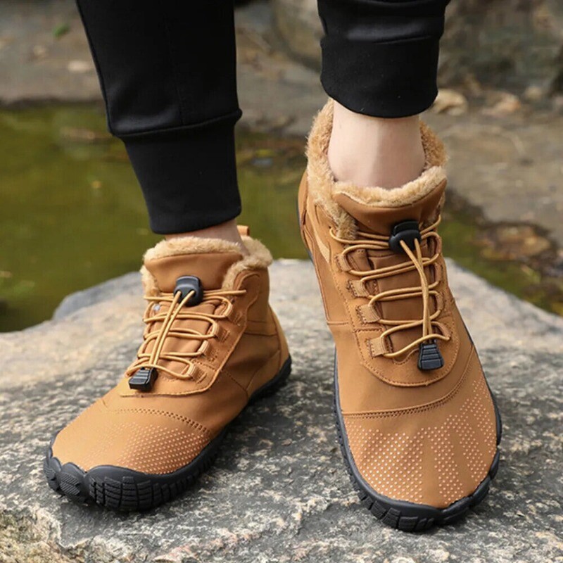 Winter Boots Snow Barefoot Casual Shoes Outdoor Work Shoes Warm Fur Ankle Shoes