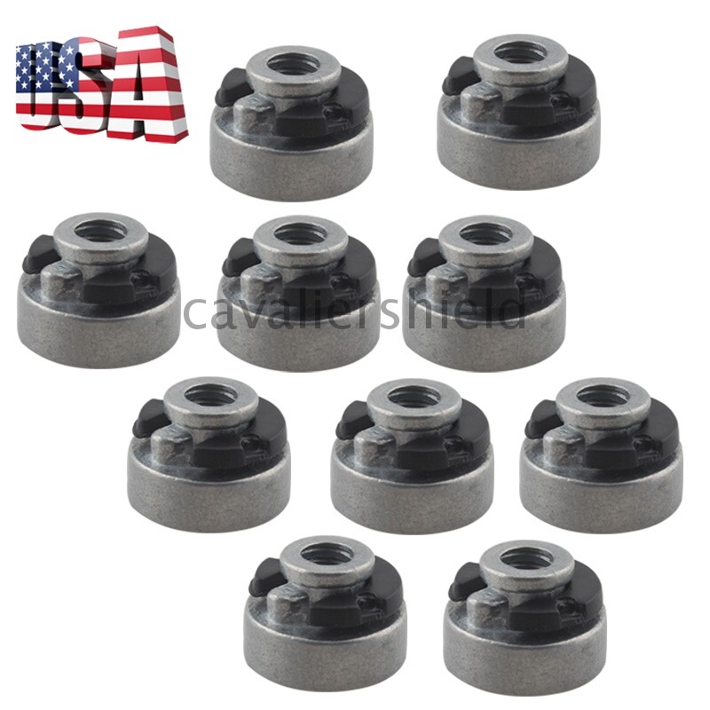 10pcs Motorcycle Fender Seat Nut Mounting Kit For Harley 59768-97