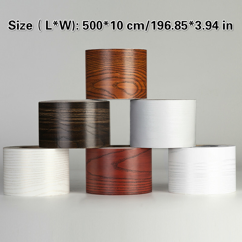 5M Wall Skirting Border Stickers Self Adhesive 3D Wood Grain Wall papers