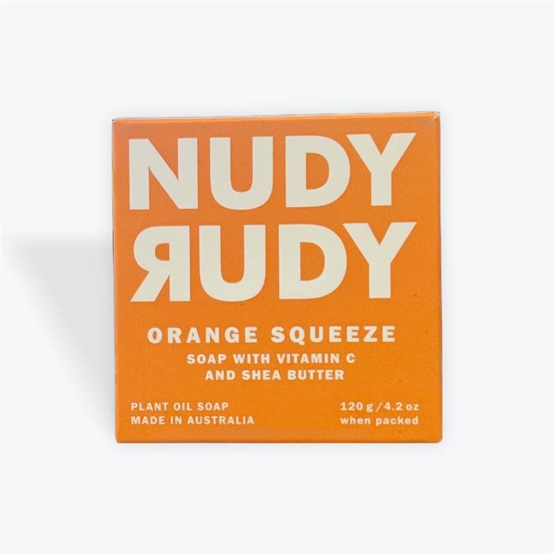 Nudy Rudy Orange Squeeze Soap with Vitamin C and Shea Butter (Case of 6)