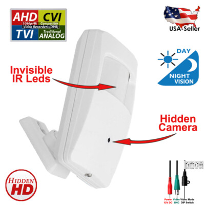 Spy Covert Nanny Hidden Motion Detector Security Camera 1080p 2.1MP Sensor Shape