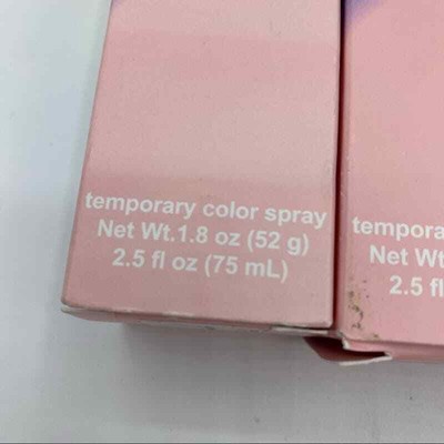 Lot of 3 Lime Crime Unicorn Hair Rainbow Mist Temporary Color Spray Stormy White