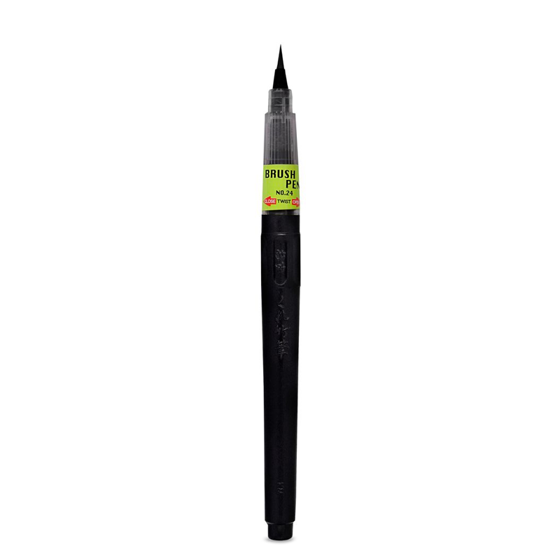 ZIG KURETAKE Cartoonist Black Small Brush Pen No.24 Marker