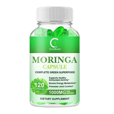 Moringa Leaf Organic Extract 1000mg Serving 100% Pure 120 Caps Immune Support US