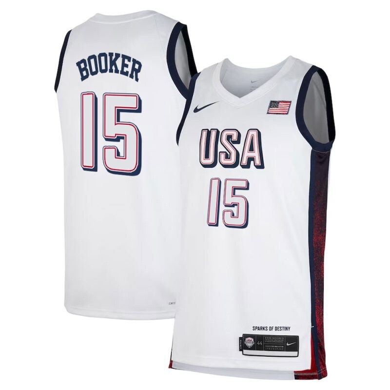 USA Men's National Team USA Basketball Jersey OLYMPIC Booker