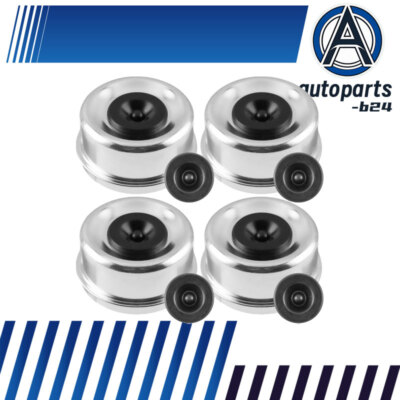 4PC Trailer Axle Dust and 7-8000 Axles Dexter Grease Cap & plug 2.72'' 8 Lug hub