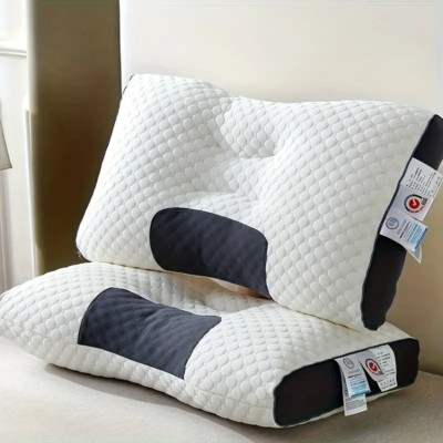 Cervical Orthopedic Neck Pillow Soybean Fiber SPA Massage Sleep Aid Pillows NEW