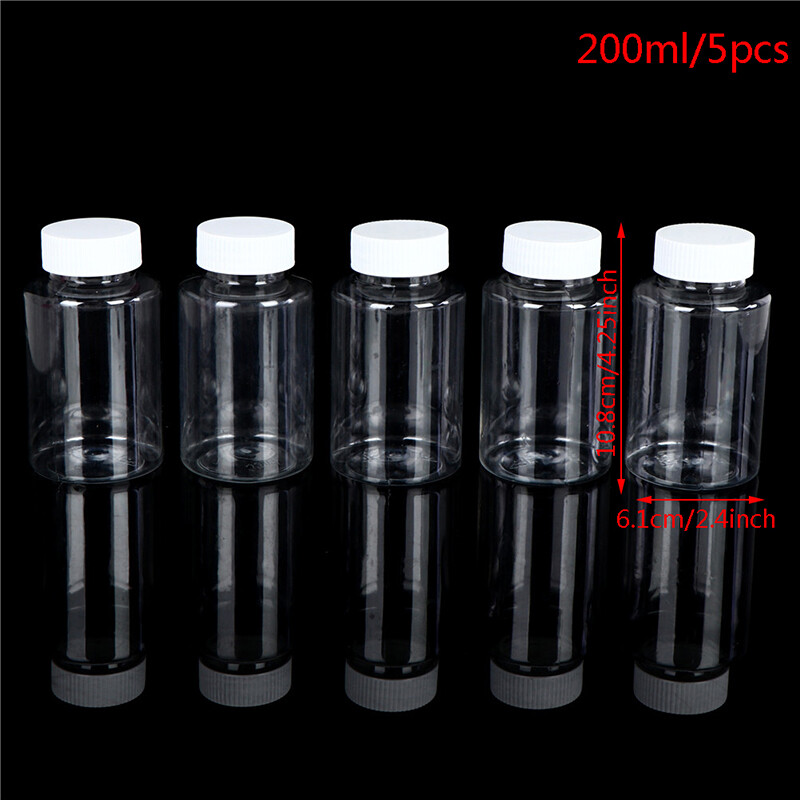 15ml/20ml/30ml/100ml Plastic PET Clear Empty Seal Bottles Solid Pill Contai'JN
