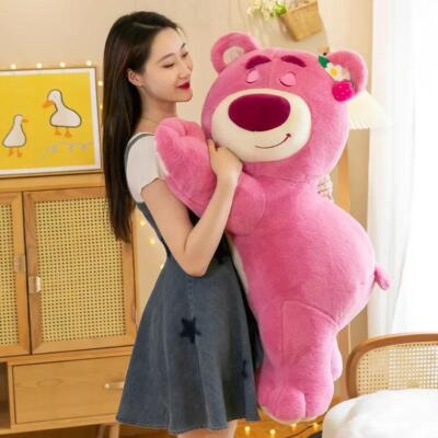 Disney Toy Story Pink Lotso Bear Strawberry Cushion Pillow Sleep Toy 50cm