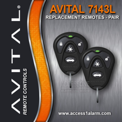 Directed 4X05 Pair of 7143L 4-Button Remote Control Replacement Transmitters