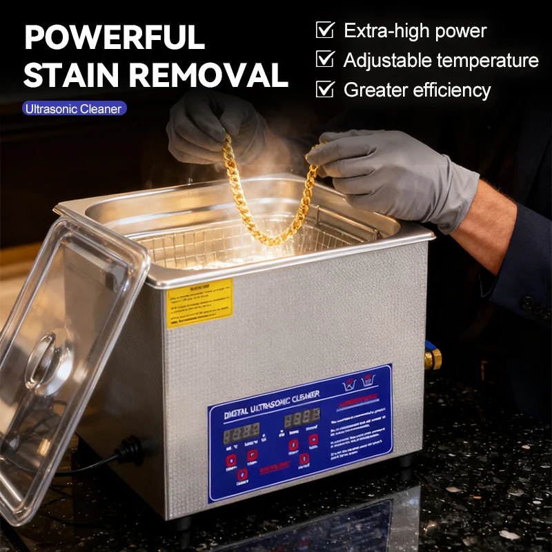 40kHz Ultrasonic Cleaner with Heater & Timer Industrial High Power Ultrasonic Cl