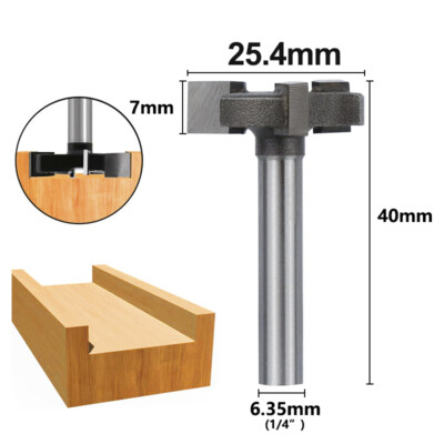 CNC Spoilboard Surfacing Router Bit 1/4'' Shank Slab Flattening Planing Woodwork