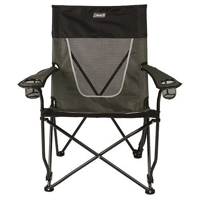 Gray W/ Back Support Cup Holders Camping