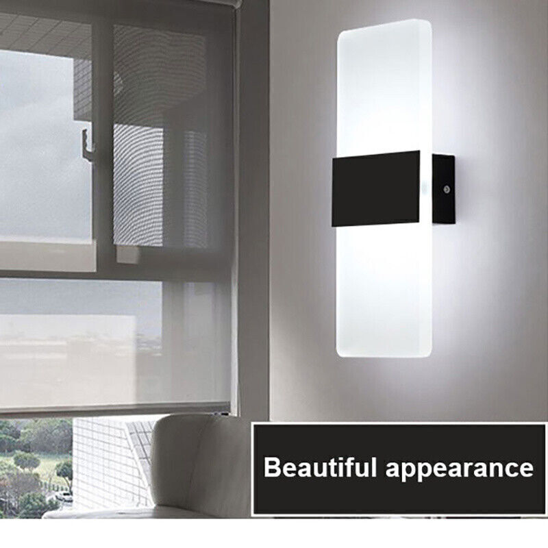 Cube LED Wall Lights Up Down Sconce Lighting Fixture Lamp Indoor Stairs Lighting