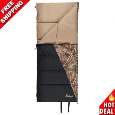 New Realtree Pathfinder 35-Degree Rectangular Sleeping Bag, 33''x77''