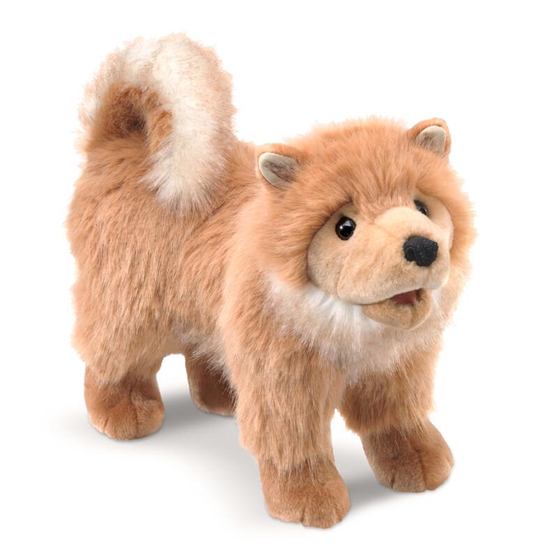 NEW PLUSH SOFT TOY Folkmanis 3139 Pomeranian Puppy Dog Full Body Hand