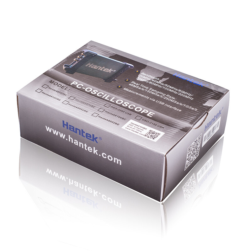 4CH 70Mhz Bandwidth Hantek PC Based USB Digital Storage Oscilloscope 6074BC
