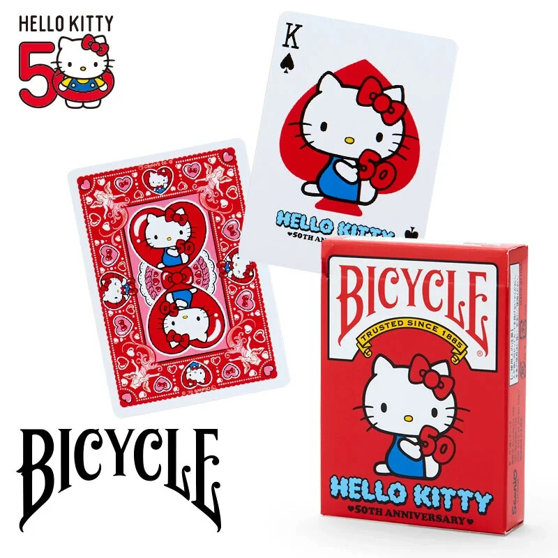 &times; Hello Kitty Playing Cards 50th Anniversary New Rare Japan
