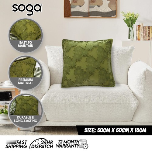 SOGA 50cm Throw Pillow Premium Soft Polyester Fiber and Cotton Cushion