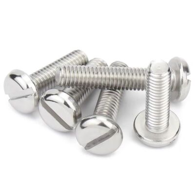 M1.6 M2 M2.5 M3 M4 M5 M6 304 Stainless Steel Slotted Pan Round Head Screw Bolt
