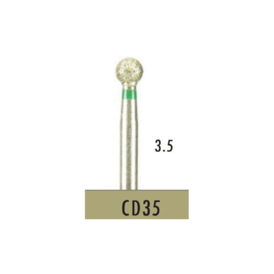 Electroplated Super Fine Grip grind Zirconia CD35 Dental Diamond Bur HP 801/035C