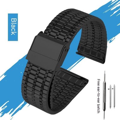 Stainless Steel Watchband Fit For Casio A158 A168 Huawei GT4 Series Metal Strap