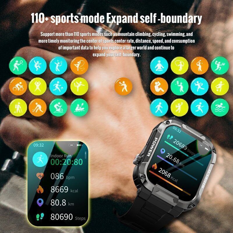 Smart Watch For Men Lady Waterproof Smartwatch Bluetooth For Smart Cell Phone US