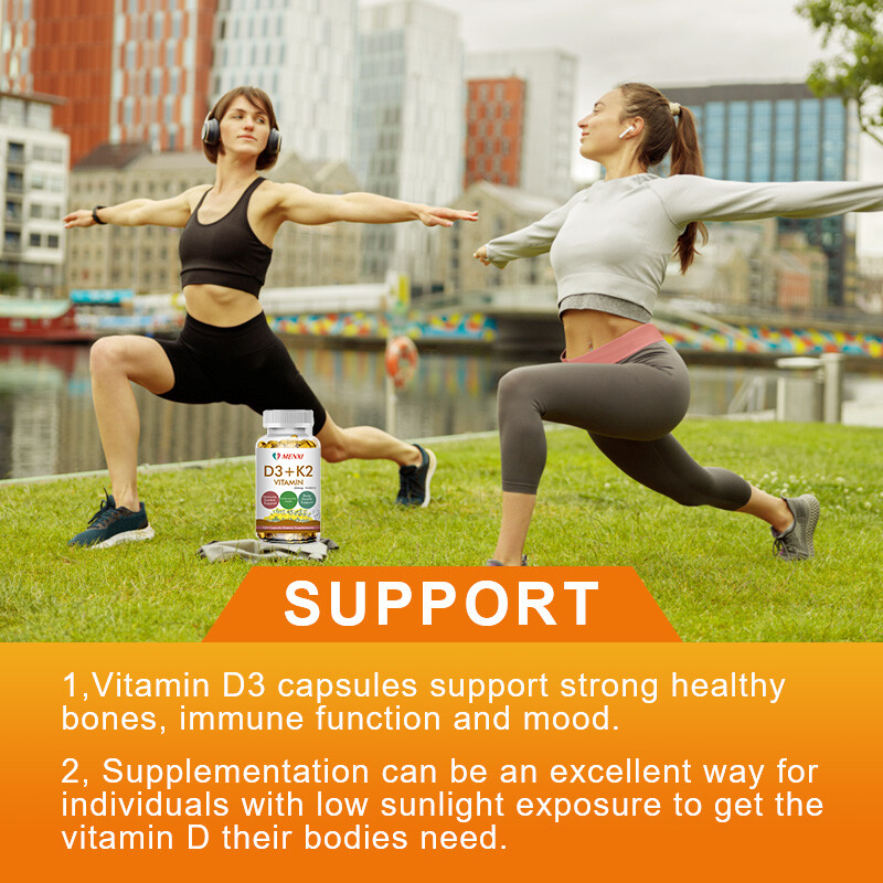 (2 Bottles) Vitamin K2 (MK7) D3 10000 IU Supplement, BioPerine Capsules, Immune