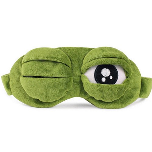 Pepe The Frog Sad Frog 3D MASQUE DE NUIT SOMMEIL CACHE YEUX Grenouille Gift Neuf