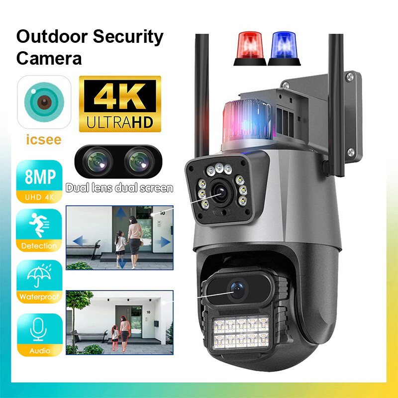 Outdoor IP Camara De Seguridad WIFI 360&deg; Inalambrica HD Con Audio Para Casa 4MP