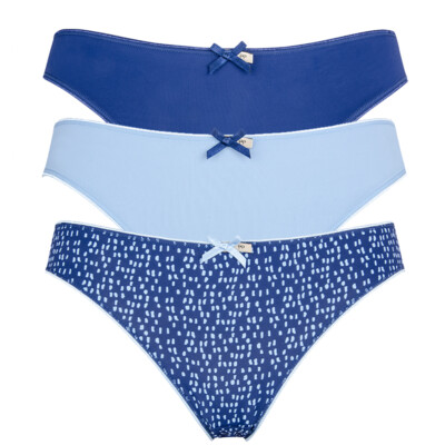 Pretty Polly Ladies Knickers Olivia Ladies Bikini Briefs Microfibre Knicker 3 Pk