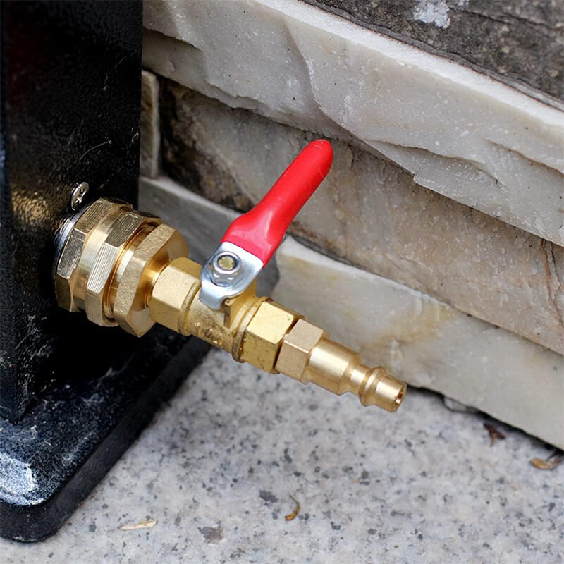 RV Winterize Blowout Adapter 1/4" Quick Connect Plug 3/4" Garden Hose Thread Kit