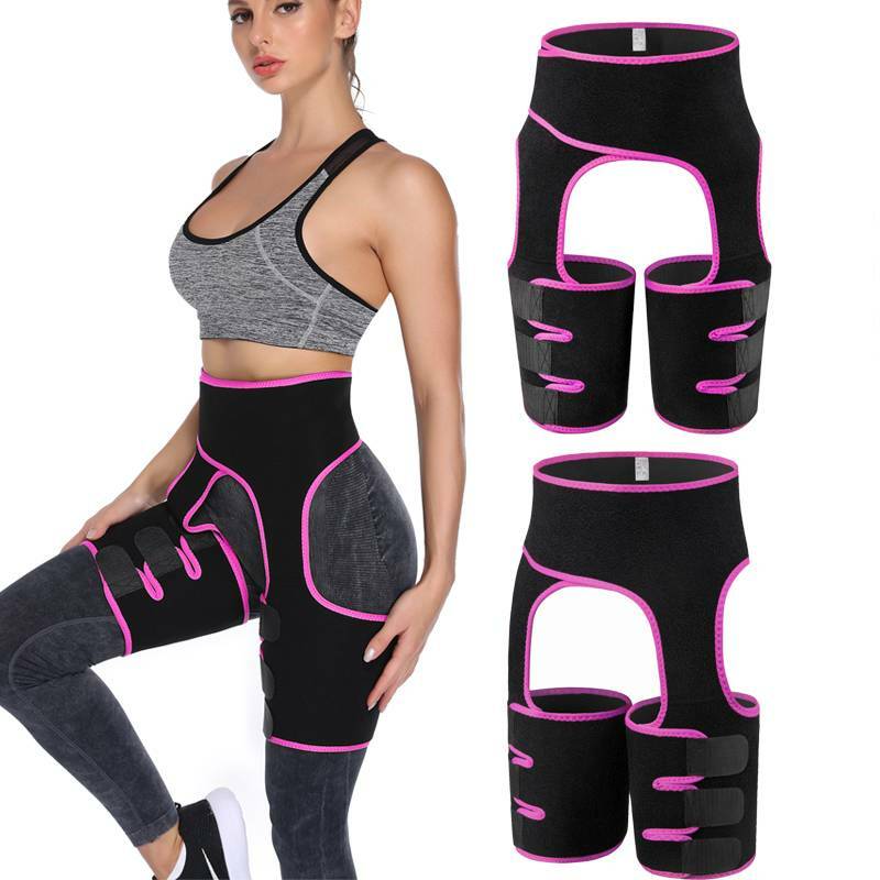 Neoprene Slim Thigh Shaper Waist Trainer Cincher 3 In 1 Waist Trimmer Wrap Belt