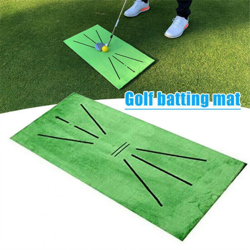 Golf Swing Mat Hitting Batting Mark Trace Golf Swing Training Pad Practice Ball