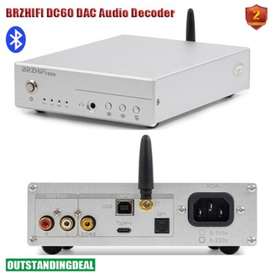 BRZHIFI DC60 DAC Audio Decoder HiFi Headphone Amplifier Bluetooth5.1 ot25