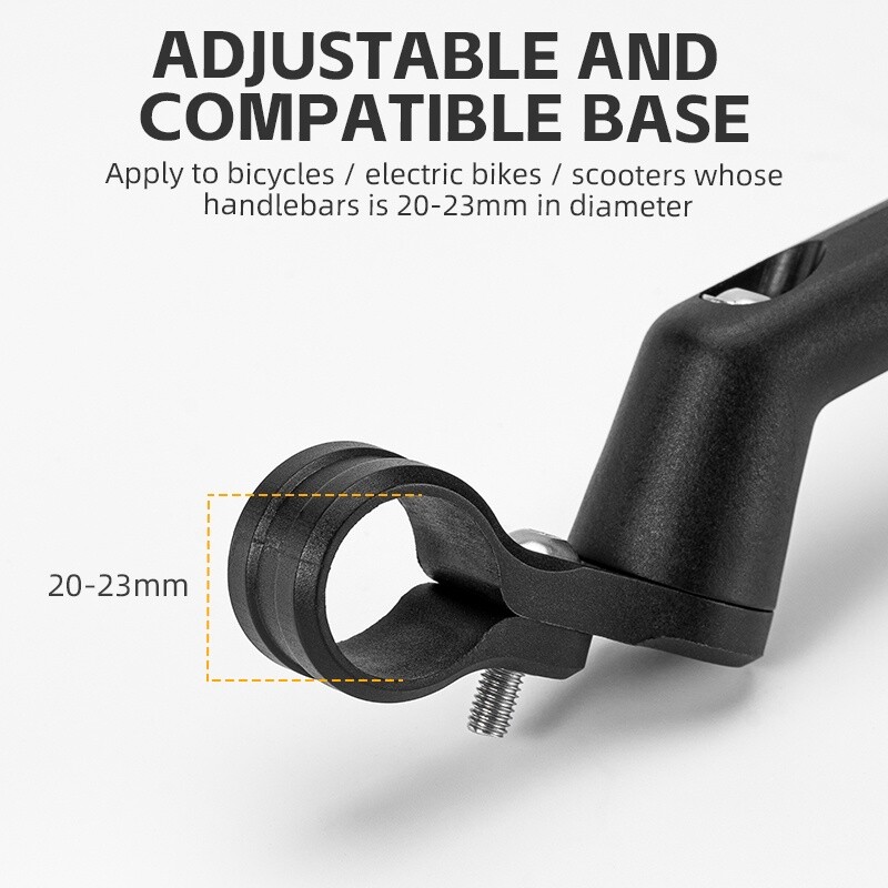 ROCKBROS MTB Bike Rearview Mirror Safe Cycling Rear View Mirrors 360°Convex Side