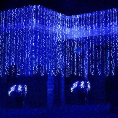 (Australia Enchufe) 300/600 Led Cortina Guirnalda Luces Boda Interior Exterior