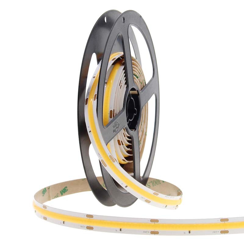 COB LED Strips High Density Ra90 8mm 12V/24V No Visible Hotspots Cuttable