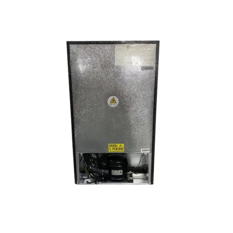 3.2 Cu. Ft. Retro Mini Refrigerator with Freezer with Platinum Door Design