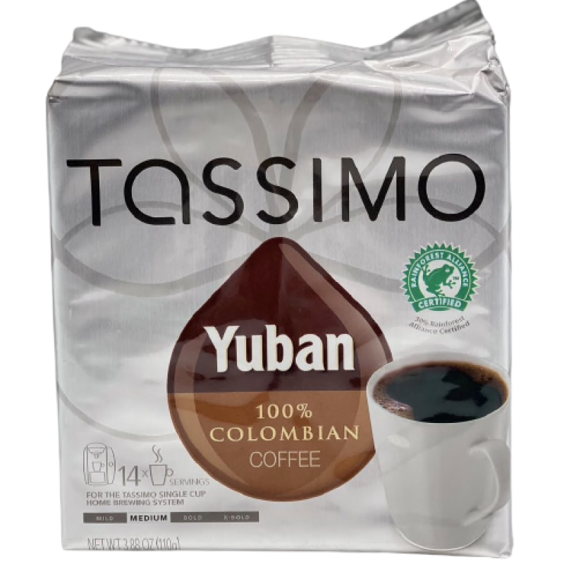 Tassimo Yuban 100% Colombian Coffee - 14 Discs