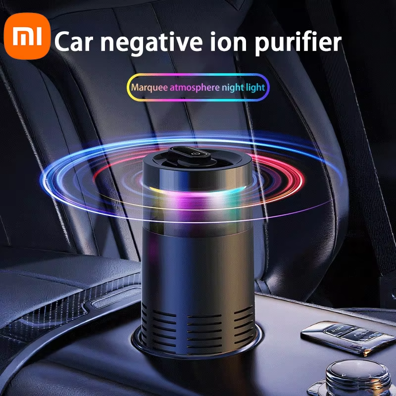 Xiaomi New Car Air Purifier, A Negative Ion Ambient Light Car Air Purifier For R