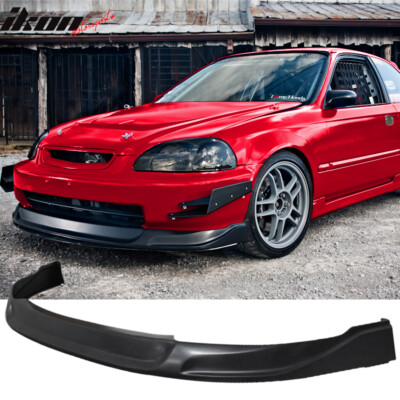 Fits 96-98 Honda Civic Type Concept Sport Front Bumper Lip Spoiler - PU