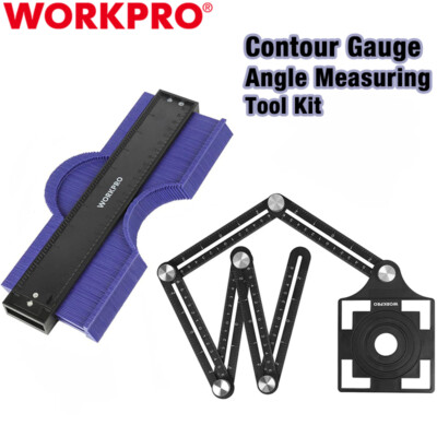 WORKPRO 10'' Contour Gauge 6-Sided Angle Measuring Tools Contour Gauge Duplicator