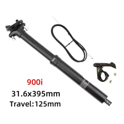 Bicycle Seatpost 30.9 31.6mm Telescopic 125 150mm Travel Canote Remote Control