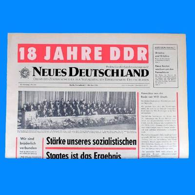DDR Neues Deutschland September 1966 Geburtstag Hochzeit 57. 58. 59. 60. 61. ST