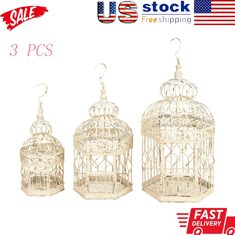 Latch Lock Hinged Top Metal Bird Cage