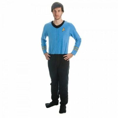 Adult Unisex 1960s Star Trek Halloween Comic Con Cosplay Costume Union Suit