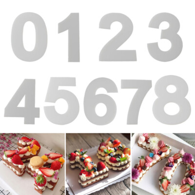 1 Satz Zahlen Kuchenform Backform DIY Geburtstag Kuchen Dekorieren Werkzeug